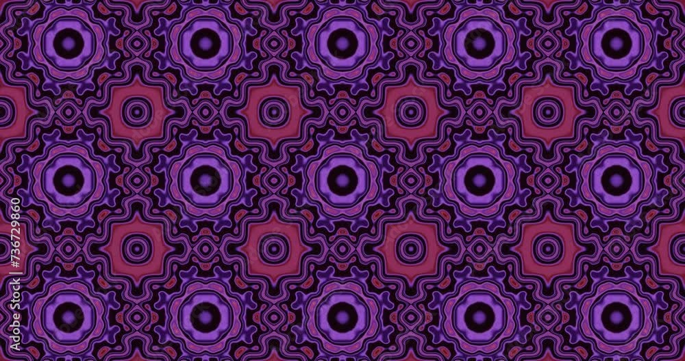Abstract illustration loop of geometric seamless kaleidoscopes pattern background Abstract illustration loop of geometric seamless kaleidoscopes pattern background