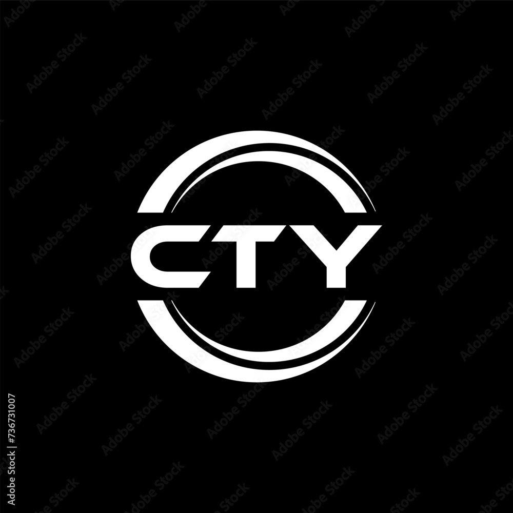 CTY letter logo design with black background in illustrator, vector logo modern alphabet font overlap style. calligraphy designs for logo, Poster, Invitation, etc. CTY letter logo design with black background in illustrator, vector logo modern alphabet font overlap style. calligraphy designs for logo, Poster, Invitation, etc.