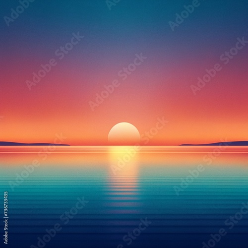 sunset over the sea © Fatoniyah