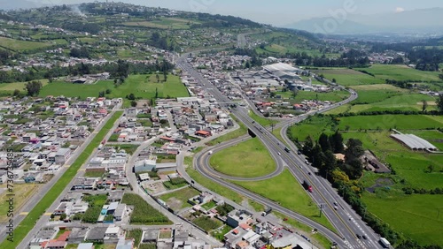 Car Highway system Tambillo, Mejía Canton, Pichincha Province, Ecuador