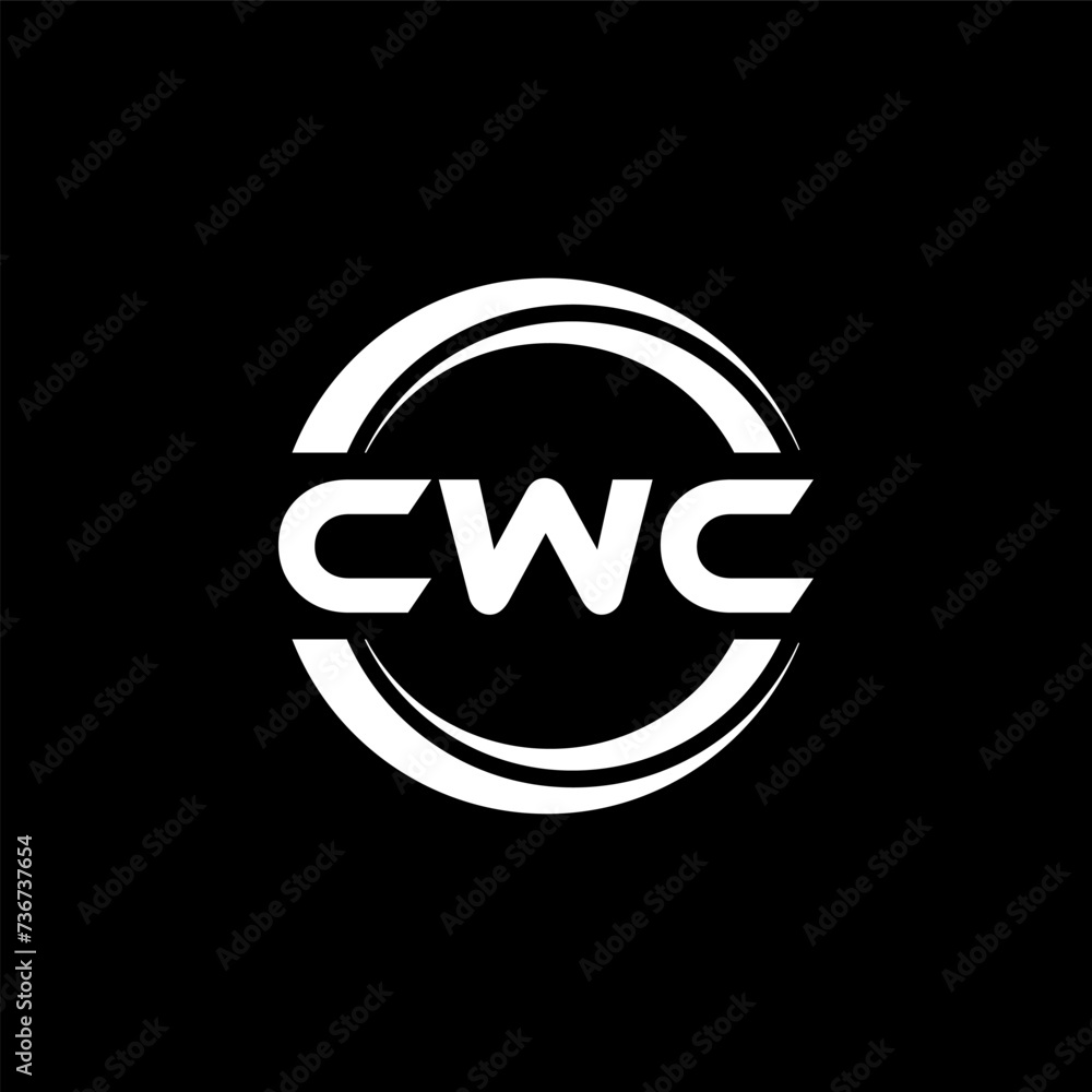 CWC letter logo design with black background in illustrator, vector logo modern alphabet font overlap style. calligraphy designs for logo, Poster, Invitation, etc. CWC letter logo design with black background in illustrator, vector logo modern alphabet font overlap style. calligraphy designs for logo, Poster, Invitation, etc.