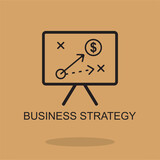 business strategy icon , business icon