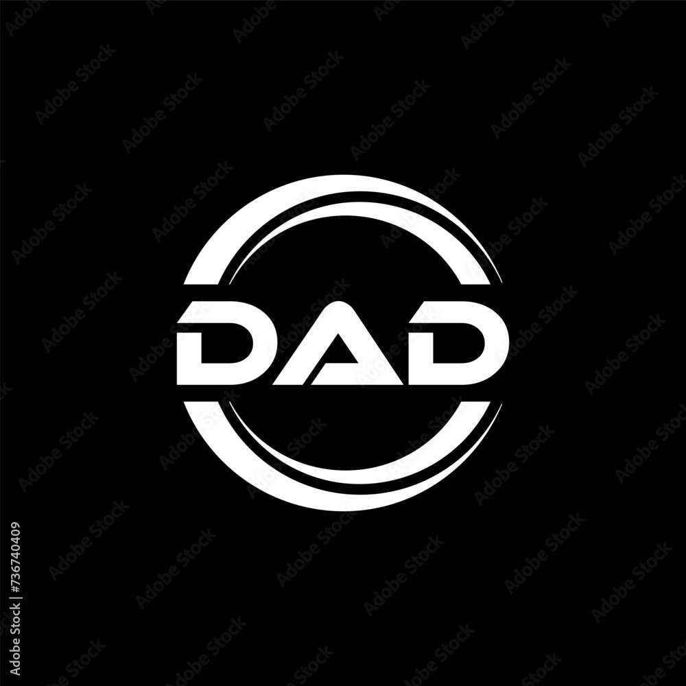 DAD letter logo design with black background in illustrator, vector logo modern alphabet font overlap style. calligraphy designs for logo, Poster, Invitation, etc. DAD letter logo design with black background in illustrator, vector logo modern alphabet font overlap style. calligraphy designs for logo, Poster, Invitation, etc.
