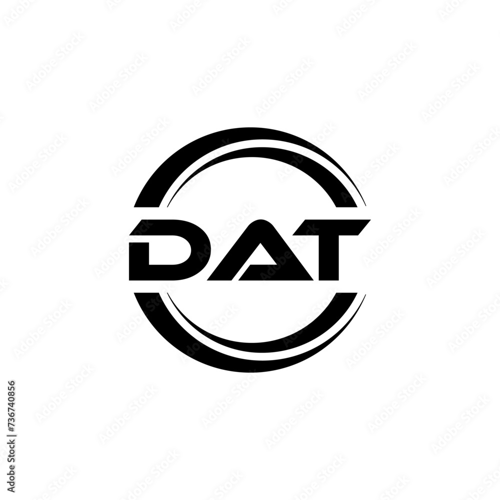 DAT letter logo design with white background in illustrator, vector logo modern alphabet font overlap style. calligraphy designs for logo, Poster, Invitation, etc. DAT letter logo design with white background in illustrator, vector logo modern alphabet font overlap style. calligraphy designs for logo, Poster, Invitation, etc.