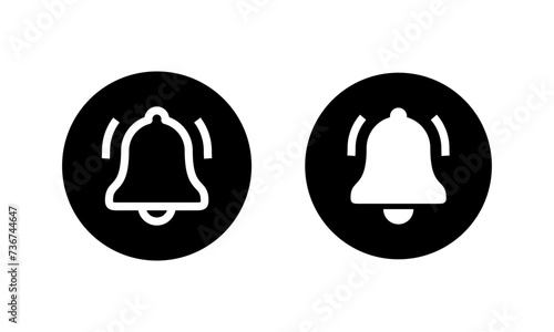 Notification bell icon set
