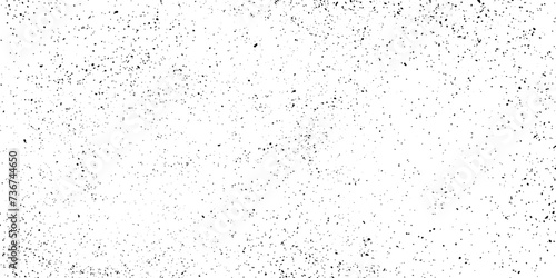 Grunge black noise dots on white background. Horizontal abstract background with tiny black splash effect. Dust vector background