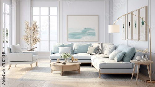 Interior of modern sophisticated living room  © john258