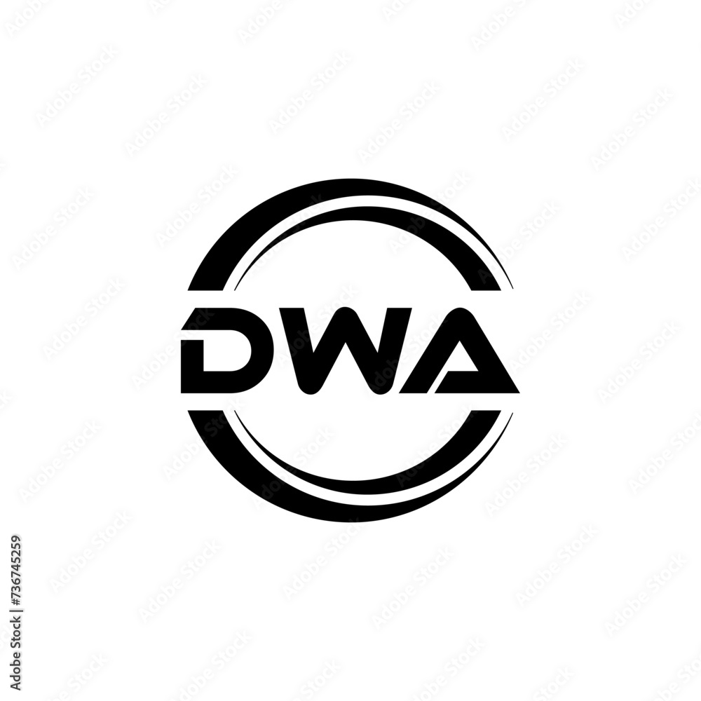 DWA letter logo design with white background in illustrator, vector logo modern alphabet font overlap style. calligraphy designs for logo, Poster, Invitation, etc. DWA letter logo design with white background in illustrator, vector logo modern alphabet font overlap style. calligraphy designs for logo, Poster, Invitation, etc.