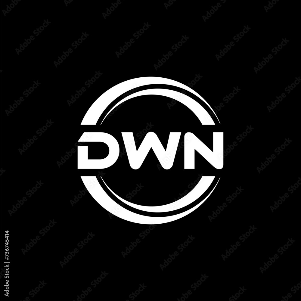 DWN letter logo design with black background in illustrator, vector logo modern alphabet font overlap style. calligraphy designs for logo, Poster, Invitation, etc. DWN letter logo design with black background in illustrator, vector logo modern alphabet font overlap style. calligraphy designs for logo, Poster, Invitation, etc.