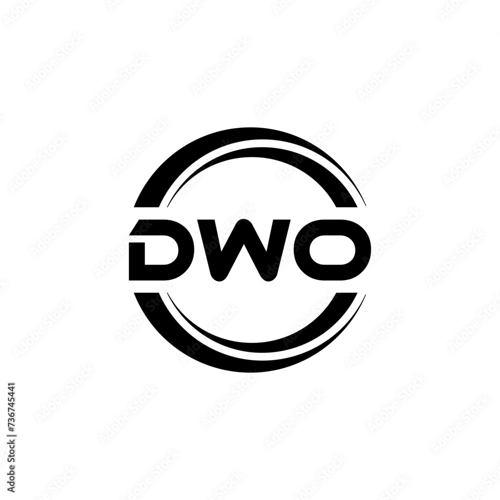 DWO letter logo design with white background in illustrator, vector logo modern alphabet font overlap style. calligraphy designs for logo, Poster, Invitation, etc. DWO letter logo design with white background in illustrator, vector logo modern alphabet font overlap style. calligraphy designs for logo, Poster, Invitation, etc.