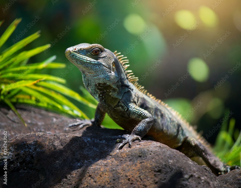 iguana on a tree iguana on a tree