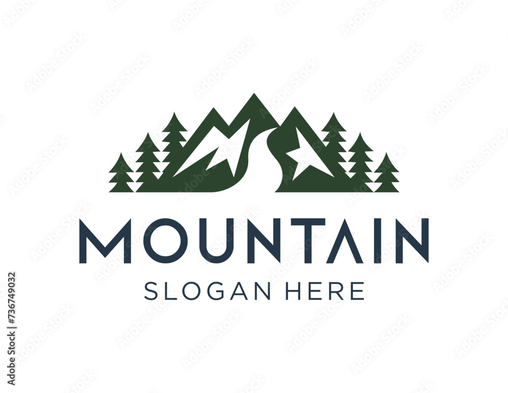 The logo design is about Mountain and was created using the Corel Draw 2018 application with a white background. The logo design is about Mountain and was created using the Corel Draw 2018 application with a white background.