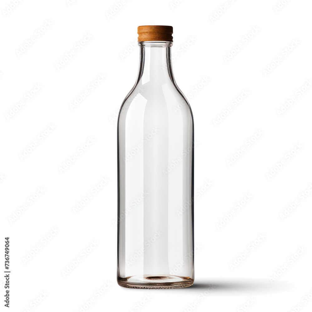 vector bottle without labels to marketing purpose, on transparency background PNG