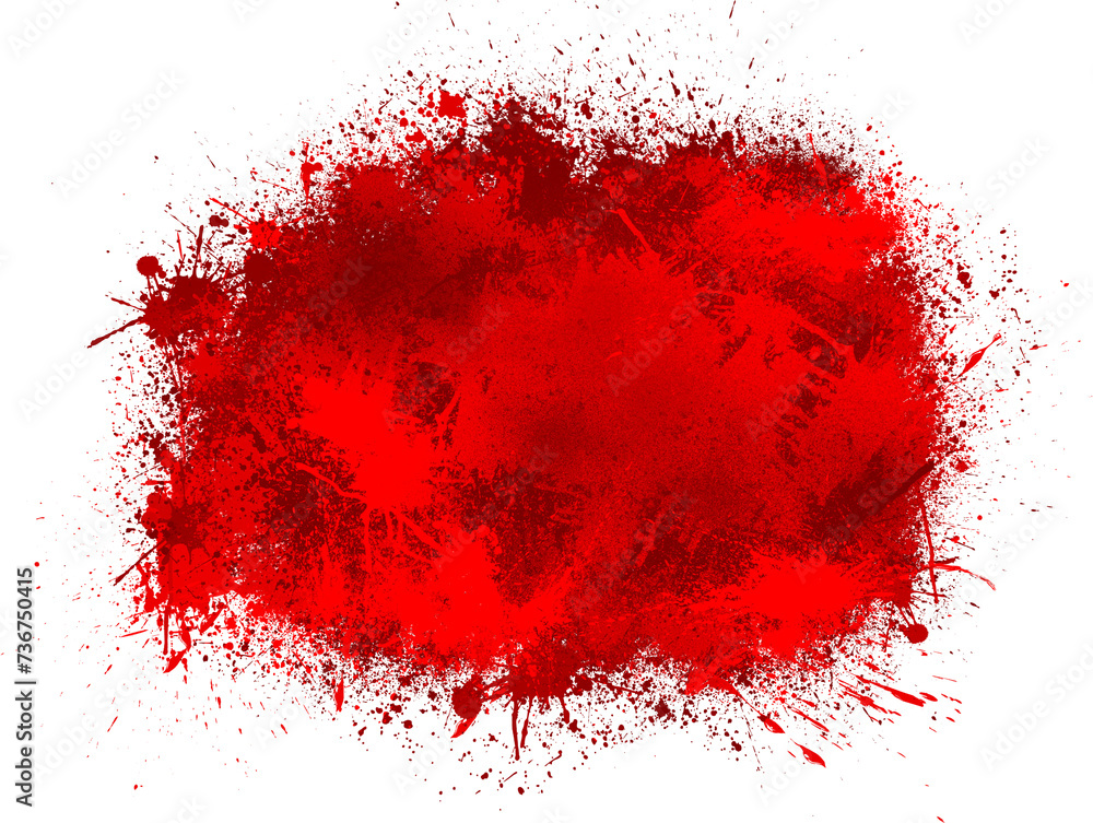 elements of paint splashes and red ink like blood elements of paint splashes and red ink like blood
