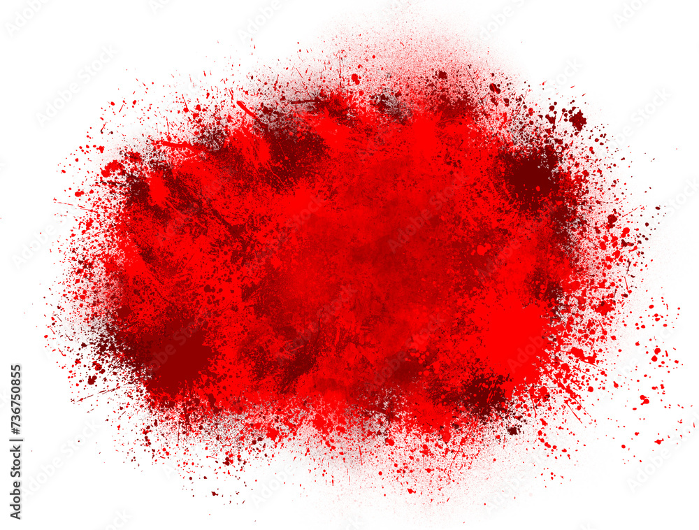red splashes, red blood element
