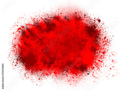 red splashes, red blood element