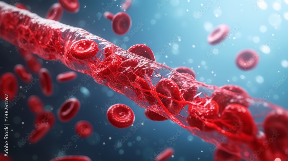 Deep vein thrombosis DVT. A medical condition that occurs when a blood