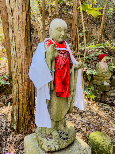 Buddhist statue at Taisanji Temple in Matsuyama, Ehime Prefecture, Japan photo