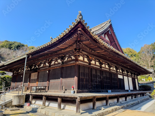 Beautiful view of Taisanji Temple in Matsuyama, Ehime Prefecture, Japan