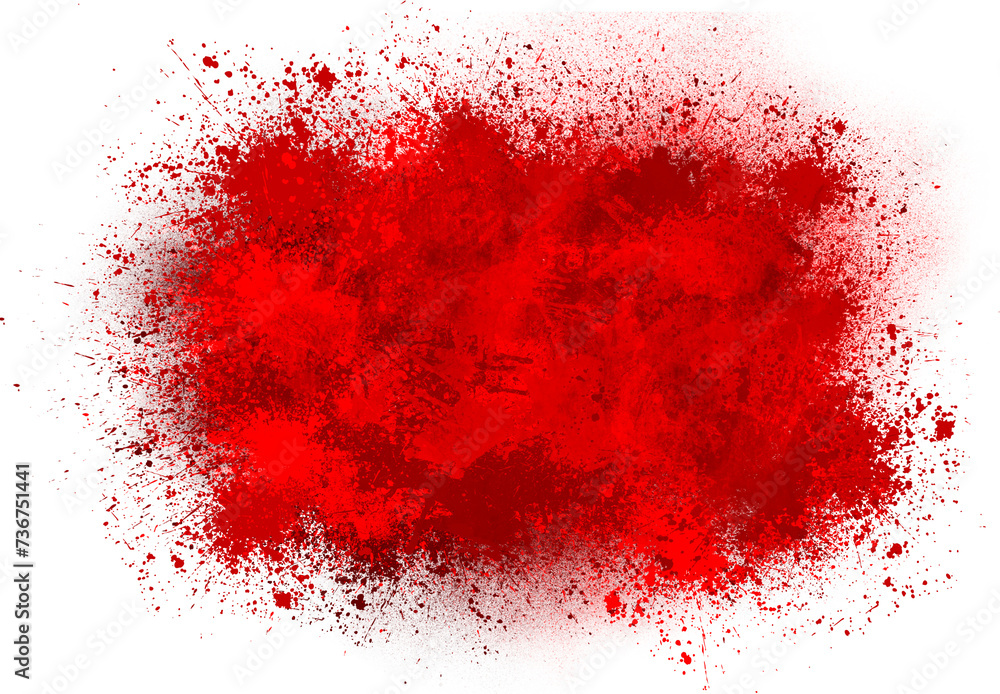 red paint splashes element