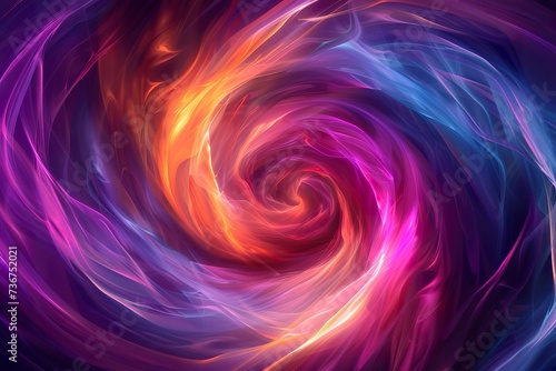 3D rendering of abstract fractal background for creative design looks like tunnel