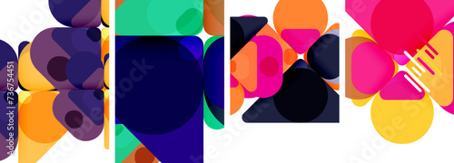 Geometric elements abstract backgrounds for wallpaper, business card, cover, poster, banner, brochure, header, website