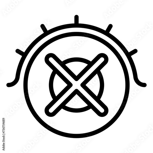 Hide icon, line icon style
