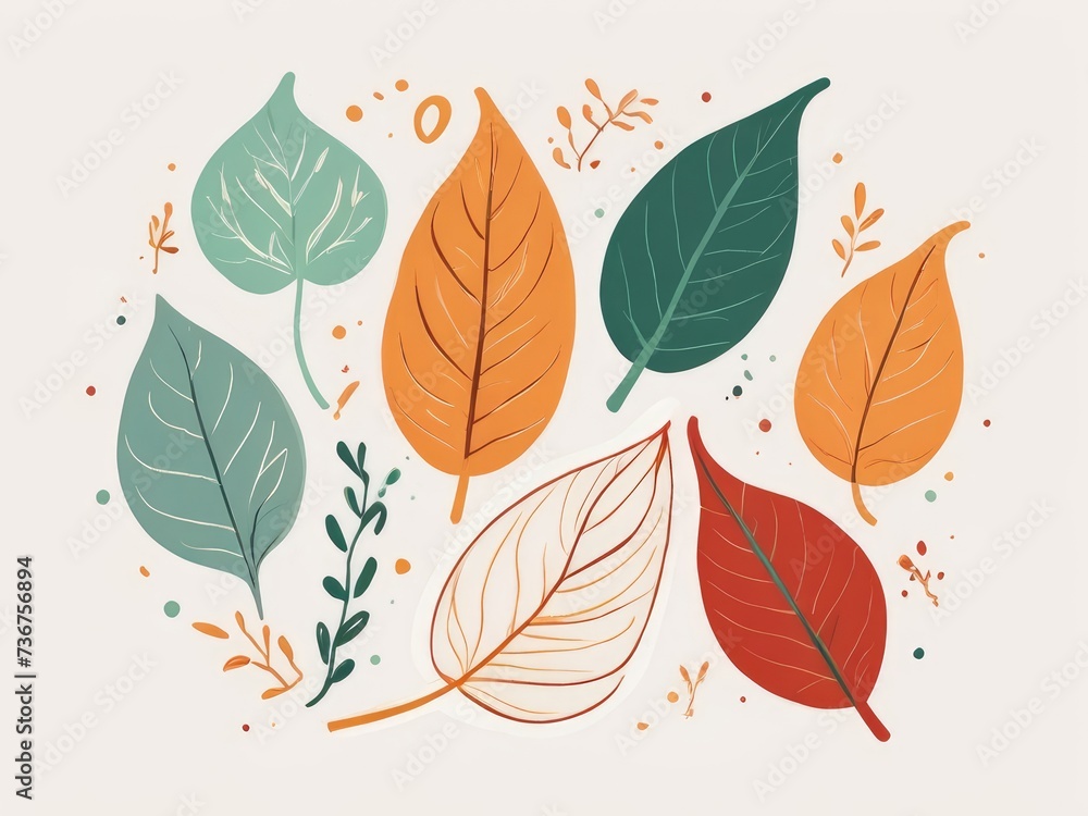 Obraz premium autumn leaves background