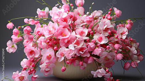 Beautiful Everlasting Pea flowers photo