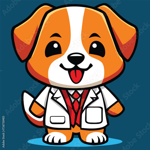 Veterinary care  Dog Doctor Vector Art