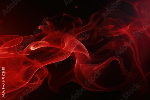 Luxury Red Smoke: Dark Elegant Background for Modern Design | Abstract Art Inspiration