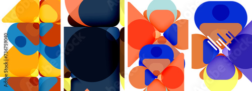 Geometric elements abstract backgrounds for wallpaper, business card, cover, poster, banner, brochure, header, website