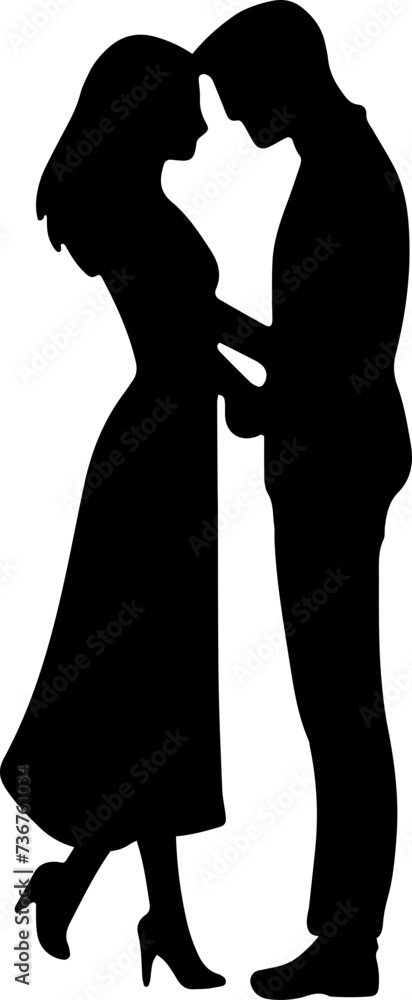 Love Silhouette Vectors for Valentine design set Love Silhouette Vectors for Valentine design set