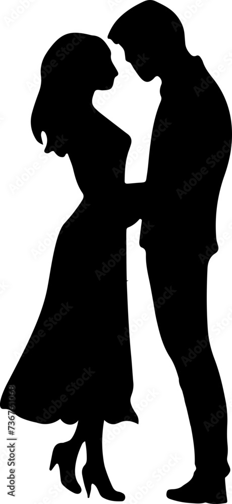 Love Silhouette Vectors for Valentine design set Love Silhouette Vectors for Valentine design set