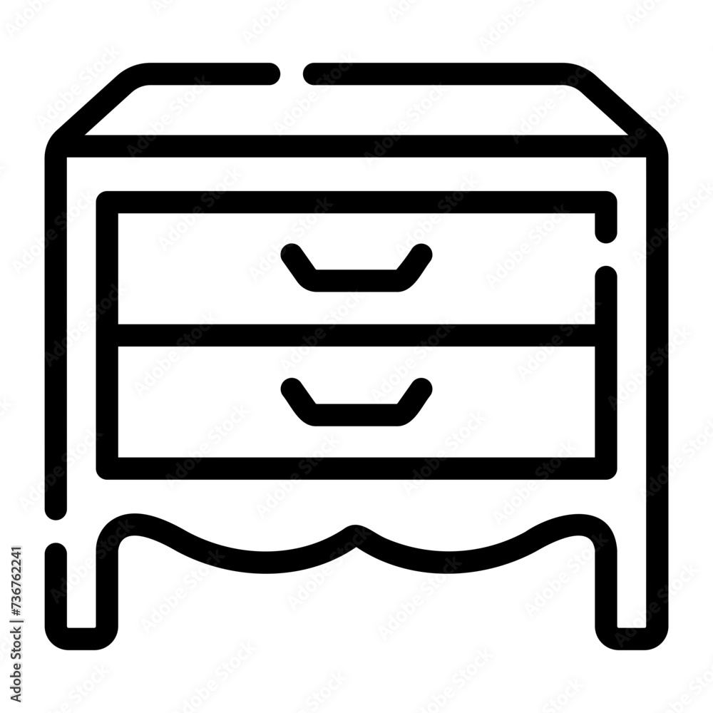 cabinet Line Icon cabinet Line Icon