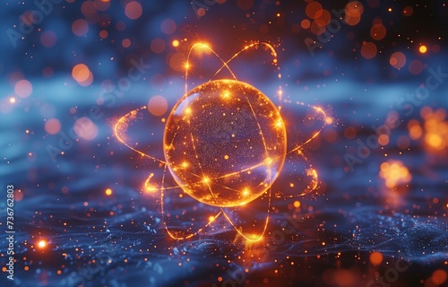 An electron's orbit reveals the code of a helium atom. photo