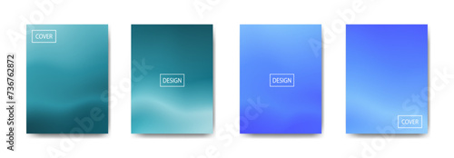 set of abstract background with beautiful gradation color, colorful background for poster flyer banner backdrop.vertical banner.cool fluid background vector illustration