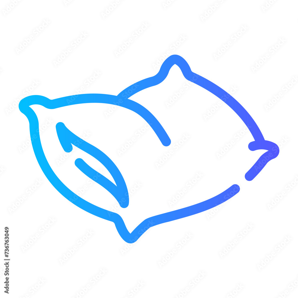 pillow Line Gradient Icon pillow Line Gradient Icon