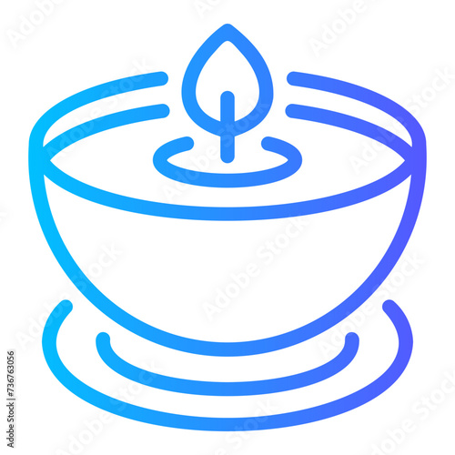 scented candle Line Gradient Icon