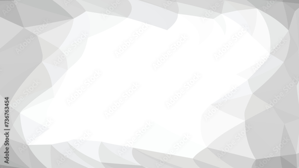 Obraz premium Monochrome polygon frame. Low poly design 