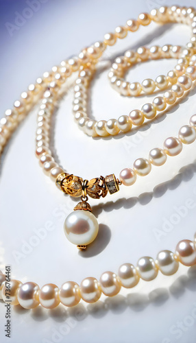 Pearl Jewelry, Gemstone, Precious, White, Luxury, Fashion, Accessories, Necklace, Glamour, Sparkle, Gem, Elegant, AI Generated