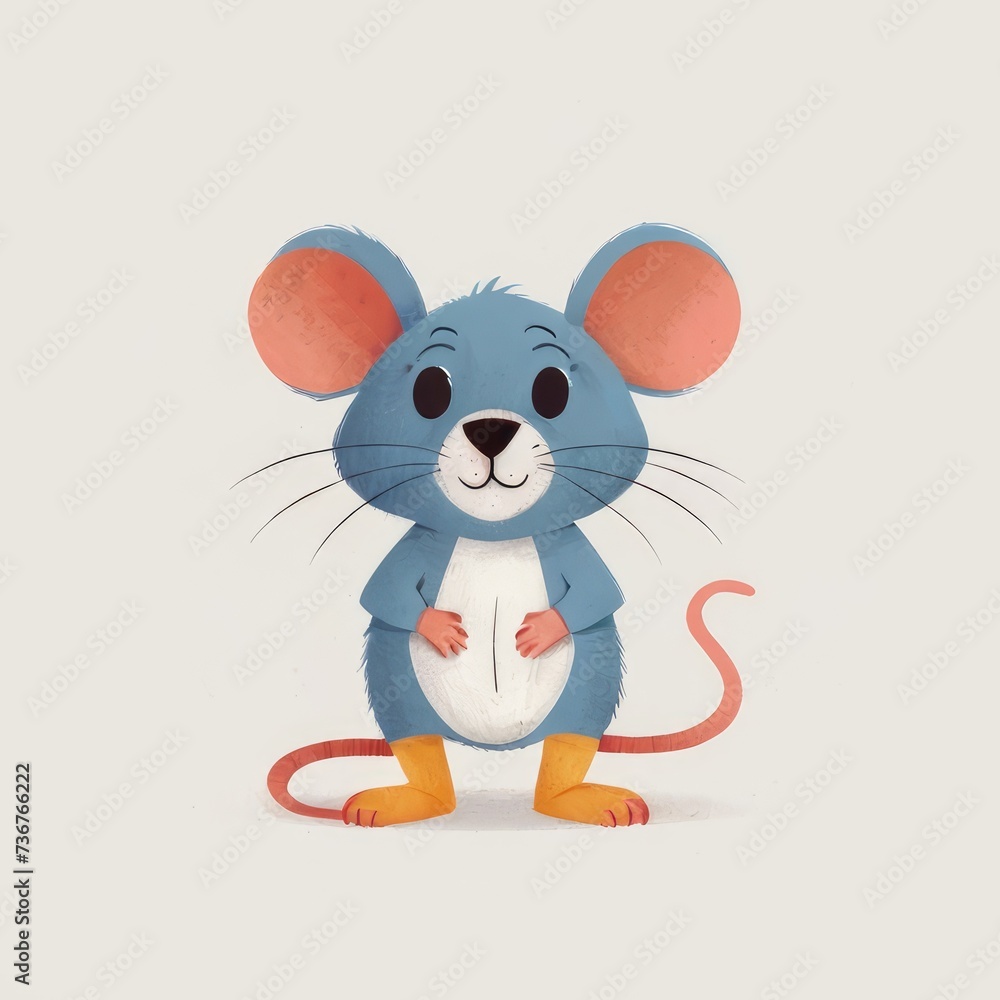 mouse cartoon white background mouse cartoon white background