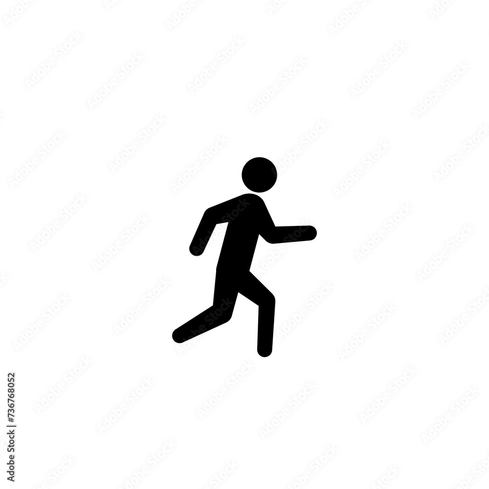 Run icon, logo, shape, symbol, arts, design, icon, sports