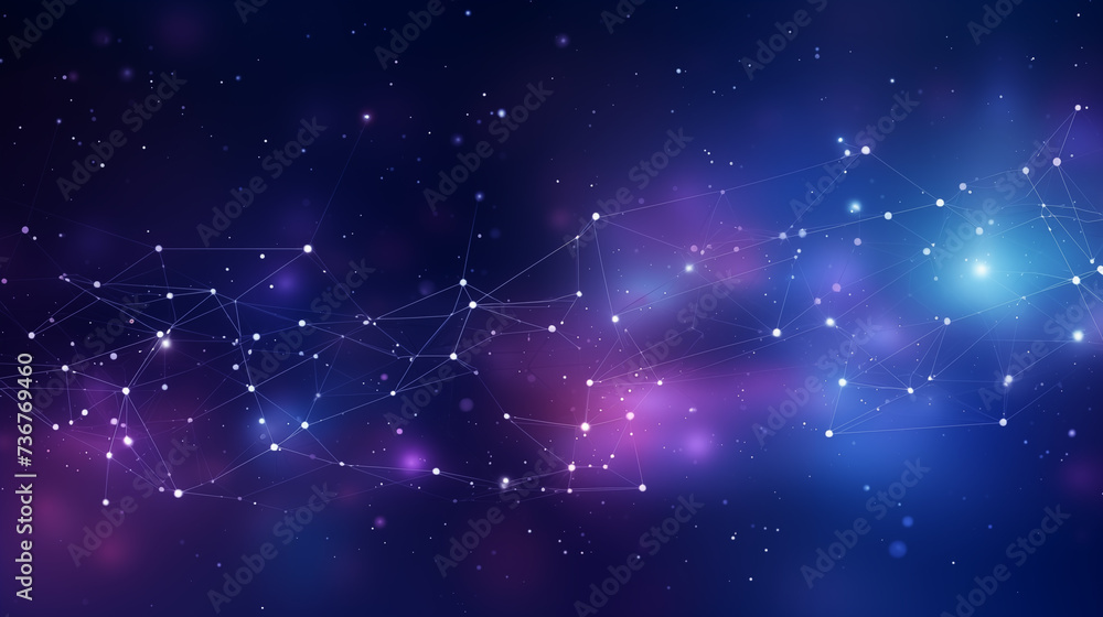 Obraz premium abstract luxury futuristic networking technology constellation background