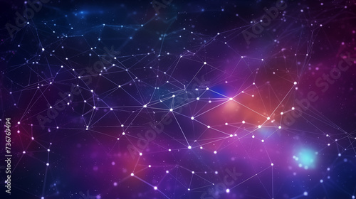 abstract luxury futuristic networking technology constellation background © GoonDuLagoon