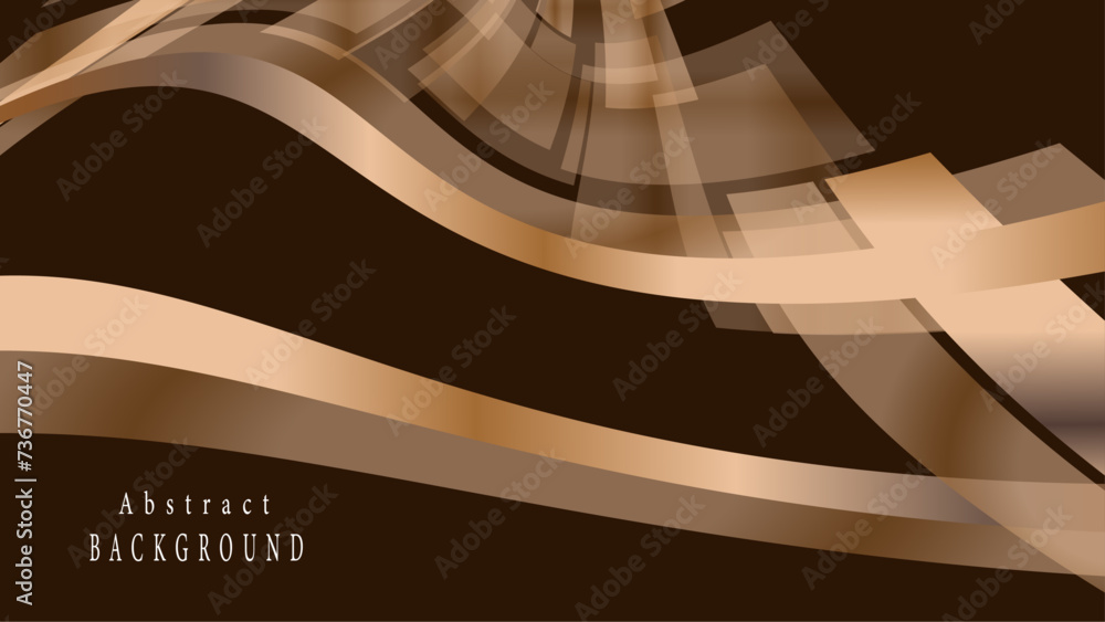 Obraz premium Abstract golden brownie modern square background. Brown geometric pattern texture.