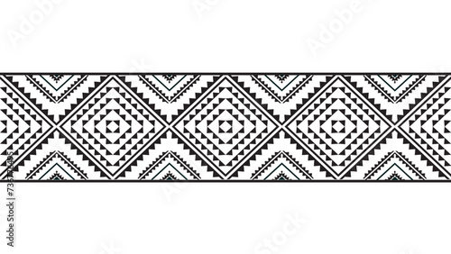 Tribal traditional fabric batik ethnic. ikat seamless pattern geometric repeating. Embroidery, wallpaper, wrapping, fashion, carpet, clothing. Black and white