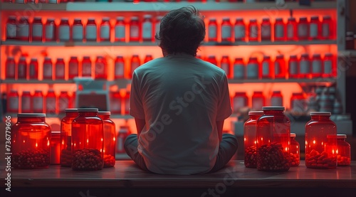 medicine addiction man
