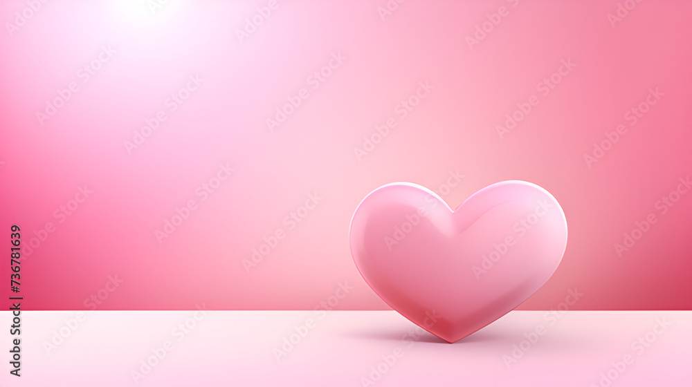 Infinite Affinity: A Tapestry of Pink Hearts Unfolding Across a Blushing Pink Horizon