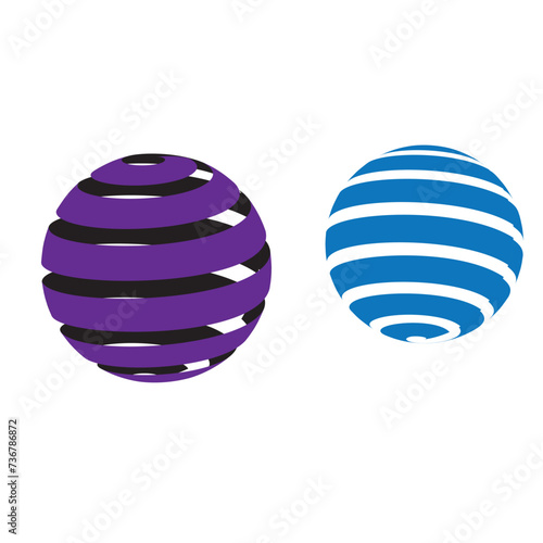 Round circular globe banner frames, borders. Vector of hand drawn circular markers